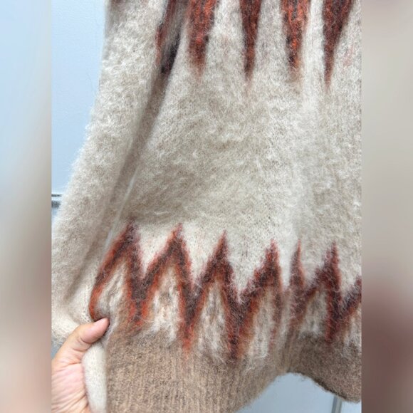 MARANT ÉTOILE Natania brushed Fair Isle intarsia-knit sweater - Picture 9 of 13